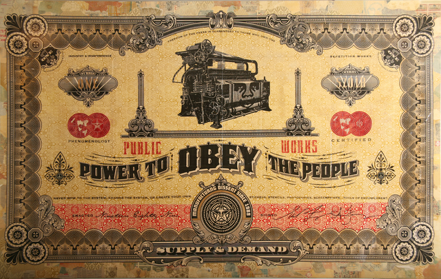 Shepard Fairey, ‘Two Sides of Capitalism: Good’, 2007, Jonathan LeVine Projects
