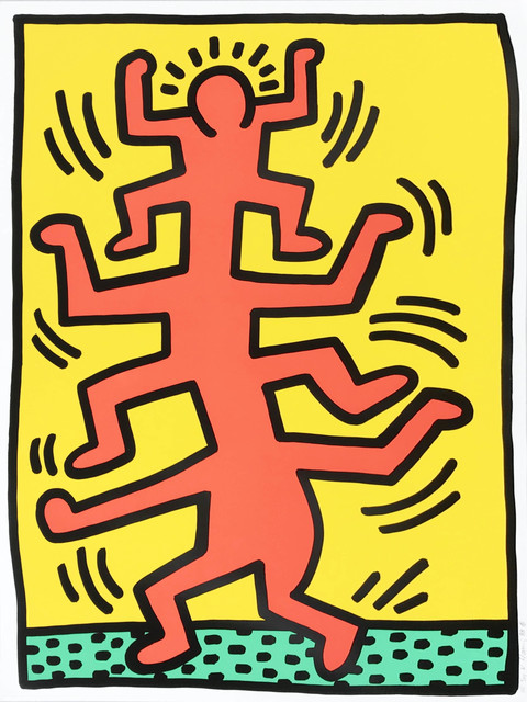 Keith Haring, ‘Growing’, 1988, Print, Screenprint, Hamilton-Selway Fine Art Gallery Auction