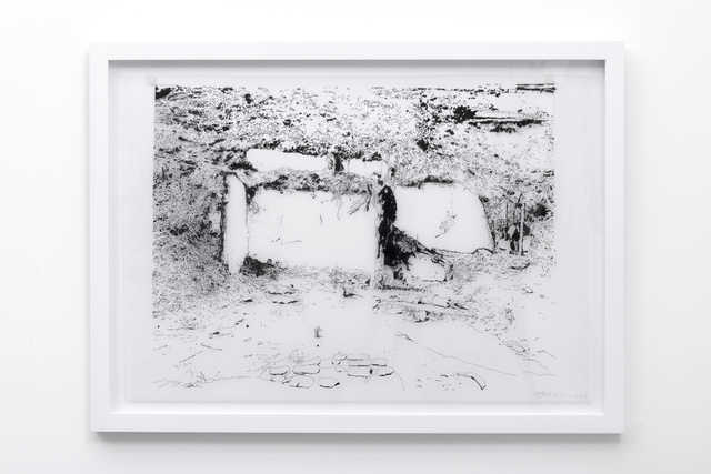 Francesca Gabbiani, ‘Lookout (drawing)’, 2016-2017, Drawing, Collage or other Work on Paper, Ink on vellum, Gavlak