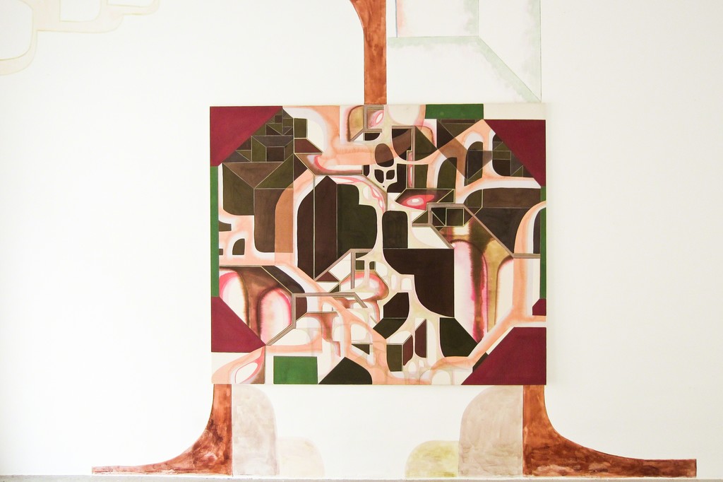 Bea Winkler, "pork", 150 x 180 cm, indian ink and colored pencil on canvas, 2011| image: ©DasEsszimmer Bea Winkler, "pork", 150 x 180 cm, indian ink and colored pencil on canvas, 2011| image: ©DasEsszimmer