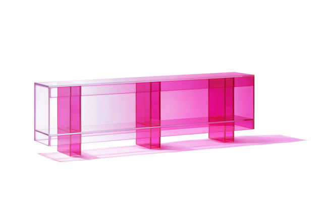 Studio BUZAO, ‘NULL Hot Pink Low Shelf’, 2020, Design/Decorative Art, Laminated Glass, Gallery ALL