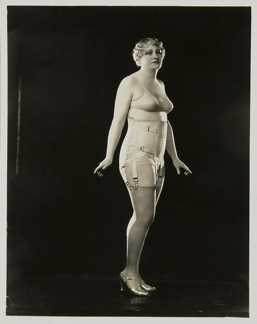 Berlei Ltd, ‘Model wearing Berlei girdle and brassiere’, ca. 1930, Powerhouse Museum
