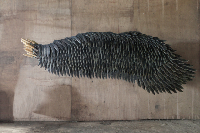 Alfredo and Isabel Aquilizan, ‘Left Wing Project (Belok Kiri Jalan Terus) Wing I’, 2017-2018, Sculpture, Hand-forged sickles, Yavuz Gallery