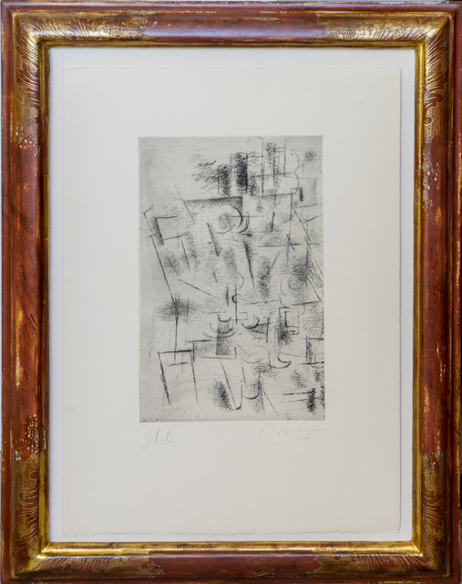 Georges Braque, ‘Composition (Nature morte aux verres)’, 1912 (1950), Print, Etching and drypoint on Arches paper, Simon Studer Art