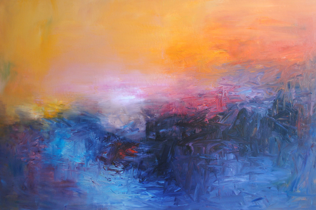 MD Tokon, ‘The Sunset 2’, 2015, Painting, Acrylic on Canvas, Isabella Garrucho Fine Art