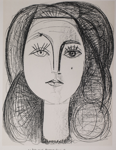 Pablo Picasso, ‘Francoise, 1949 Limited edition Lithogrph by Pablo Picasso’, 1949, Print, Lithograph, White Cross