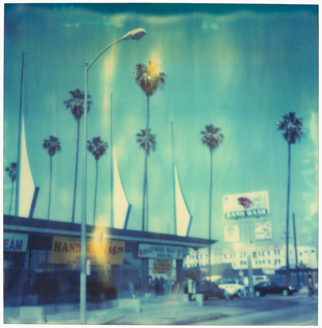 Stefanie Schneider, ‘Car Wash - Contemporary, Landscape, Cityscape, expired, Polaroid, analog’, 1999, Photography, Analog C-Print, hand-printed by the artist on Fuji Crystal Archive Paper, based on a Polaroid, mounted on Aluminum with matte UV-Protection, Instantdreams