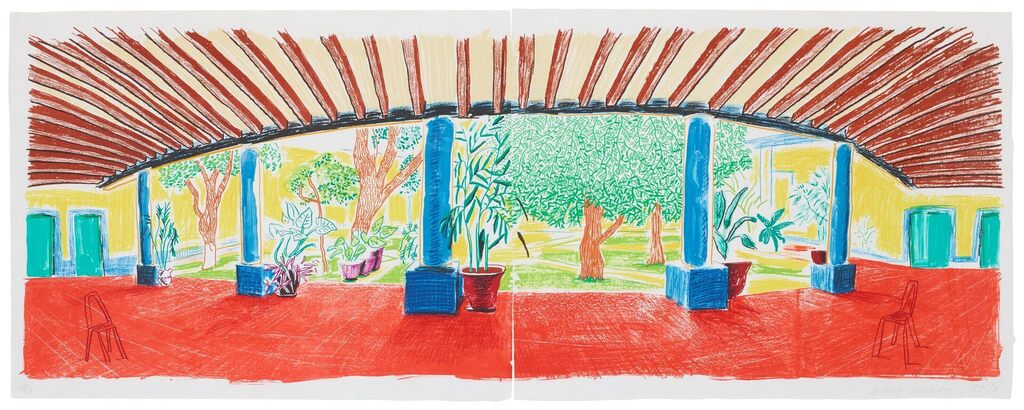 David Hockney - Hotel Acatlán: First Day, from Moving Focus