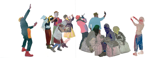 Aziz + Cucher, ‘The Flutes’, 2016, Print, 40-color silkscreen on Zerkall Litho paper, ClampArt