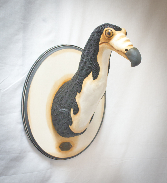 Valency Genis, ‘ Noir Nivernais’, 2020, Sculpture, Epoxy clay, wood, wire, glass, acrylic & oil, Haven Gallery