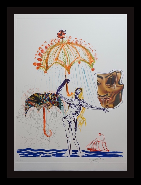 Salvador Dalí, ‘Imaginations & Objects of The Future Anti-Umbrella with Atomized Liquid’, 1975, Print, Etching, Fine Art Acquisitions Dali