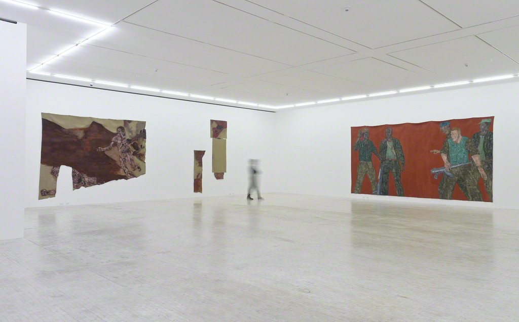 Installation view of "Leon Golub: Bite Your Tongue" at Museo Tamayo, Mexico City. Installation view of "Leon Golub: Bite Your Tongue" at Museo Tamayo, Mexico City.