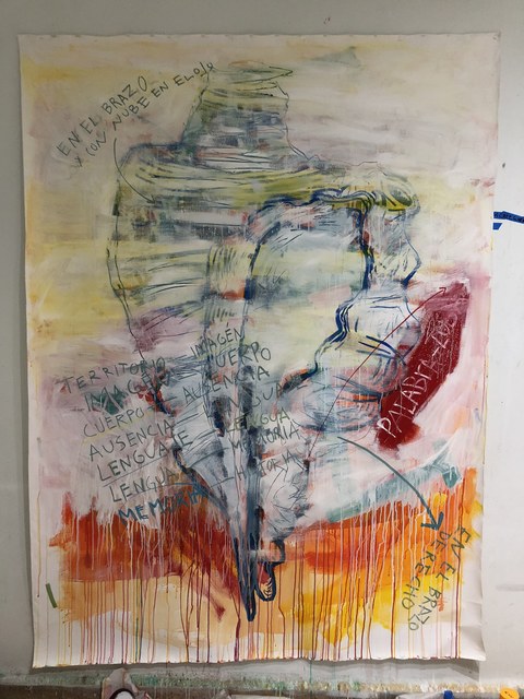 Noe Martínez, ‘Crónica de las ausencias 5’, 2018, Painting, Acrylic pigments on primed cotton canvas, Parque Galería