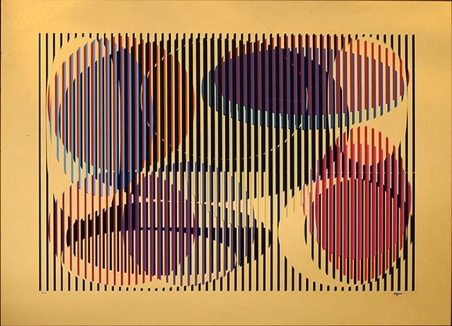Yaacov Agam, ‘Mirror Silkscreen - Geometric Abstract’, 1979, Contempop Gallery