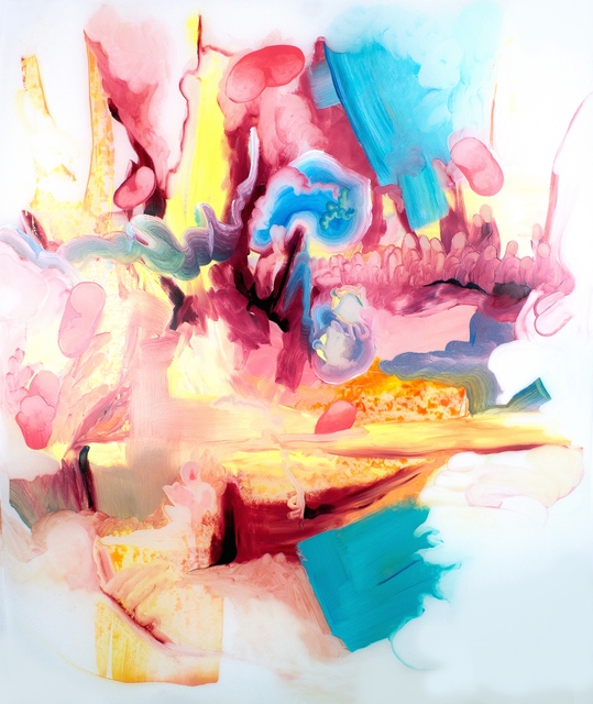 April Zanne Johnson, ‘Entheos (Blue)’, 2018, Painting, Oil in Drafting Film, Park Place Gallery