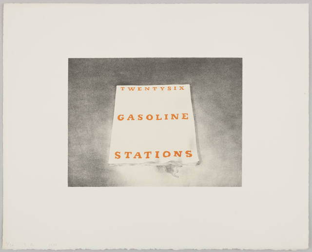 Ed Ruscha, ‘Twentysix Gasoline Stations’, 1970, Print, Lithograph on white Arches paper, Gagosian