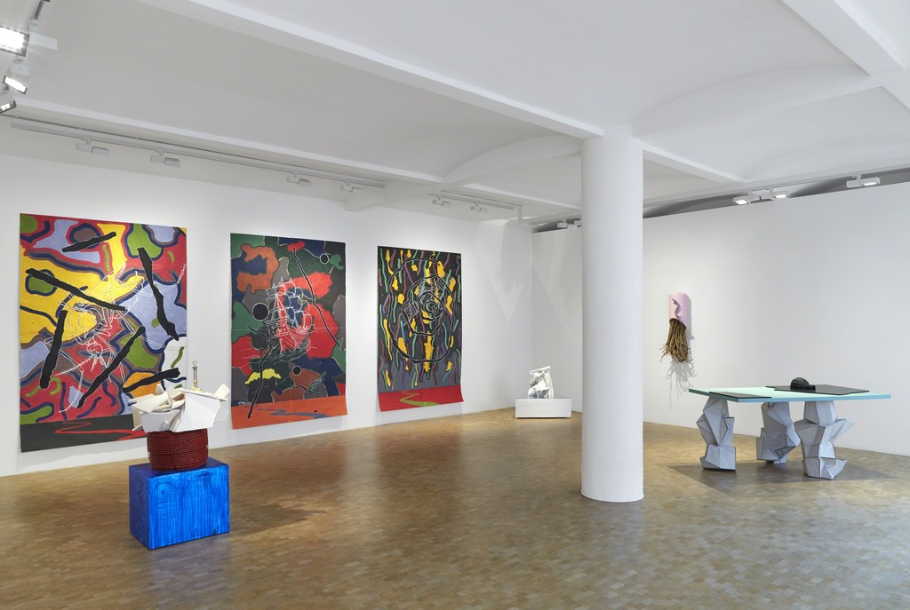 Installation view, Bill Woodrow, Fata Morgana, Crocker Land and the odd Superior Mirage, solo exhibition, Pippy Houldsworth Gallery, London (2017) Installation view, Bill Woodrow, Fata Morgana, Crocker Land and the odd Superior Mirage, solo exhibition, Pippy Houldsworth Gallery, London (2017)