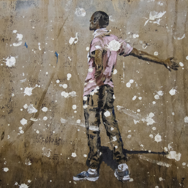 Lisette Bambine Forsyth, ‘blow’, 2018, Painting, Acrylic on wood, manZArt