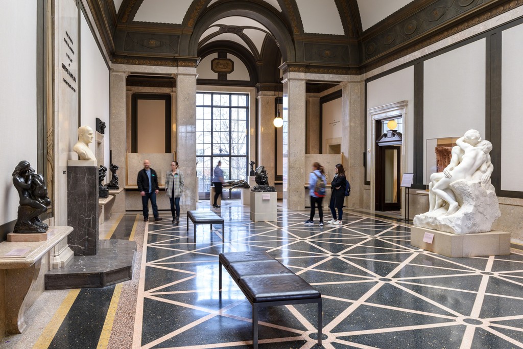 Installation Photograph of "The Kiss at the Rodin Museum" Courtesy of the Philadelphia Museum of Art. Installation Photograph of "The Kiss at the Rodin Museum" Courtesy of the Philadelphia Museum of Art.