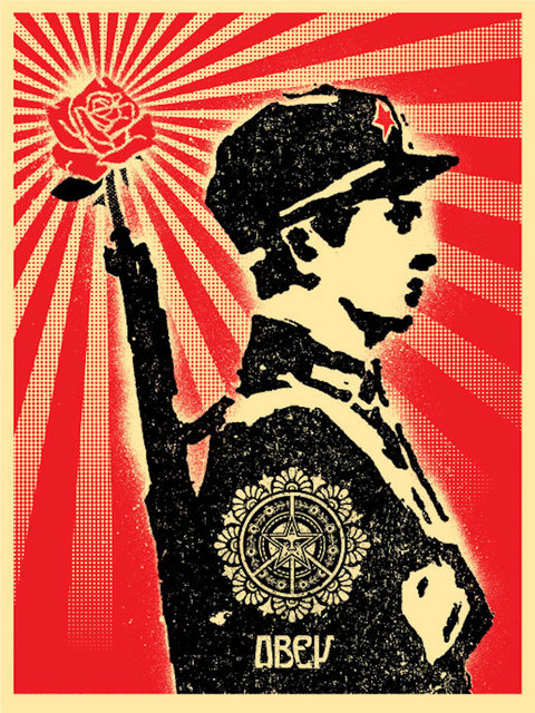 Shepard Fairey (OBEY), ‘Rose Soldier’, 2006, Gregg Shienbaum Fine Art
