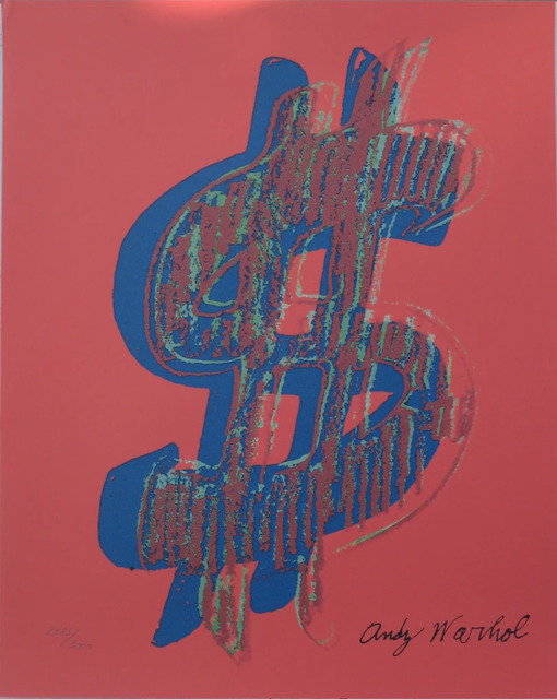 Andy Warhol, ‘Dollar Sign $, Red’, 1986, Print, Lithograph, Lyons Gallery