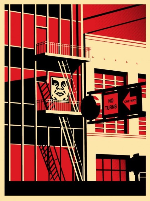 Shepard Fairey, ‘SF Fire Escape’, 2011, Black Book Gallery