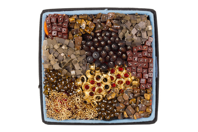 Steven and William Ladd, ‘David’, 2014, Sculpture, Fiber, pins, beads, archival board, thread, metal trinkets, Saint Louis Art Museum