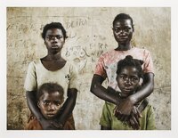 Sisters Bertha Chiquia and Jamba Rosa, and sisters Louisa Vuyuyu and Maria Namunga, Angola, 2002