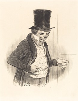 Honoré Daumier, ‘Le Portier en tournées de visites...’, 1841, National Gallery of Art, Washington, D.C.