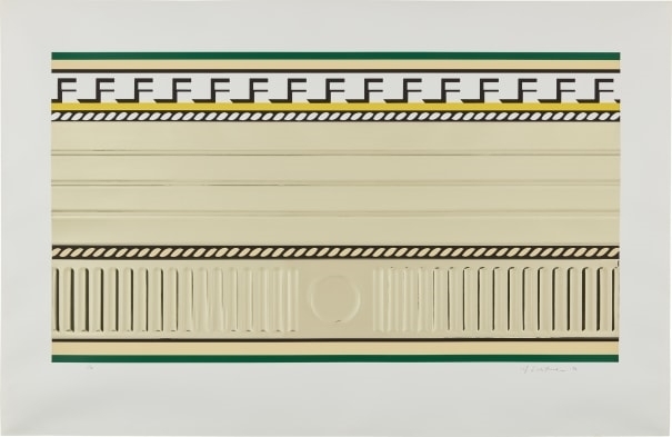Roy Lichtenstein, ‘Entablature III’, 1976, Print, Screenprint and collage with embossing on Rives BFK paper, Taglialatella Galleries