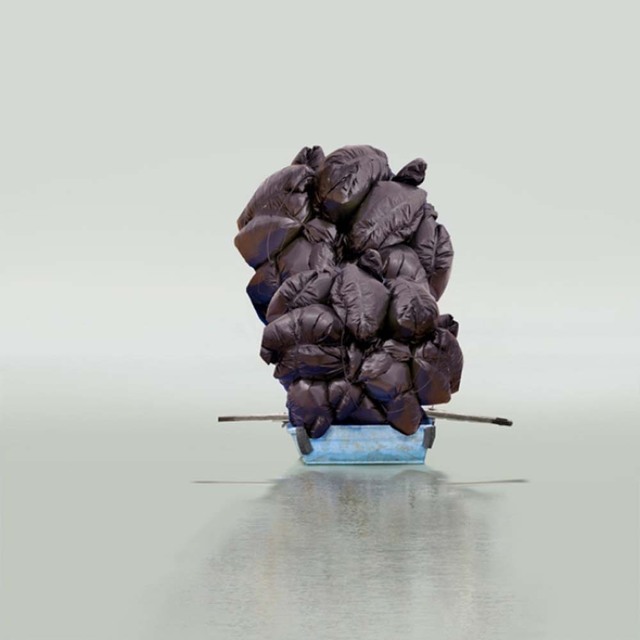 Mary Mattingly, ‘Floating a Boulder’, 2012, Robert Mann Gallery
