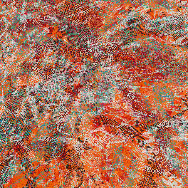 Lynda Schlosberg, ‘Volcanic Mangrove’, 2017, Painting, Acrylic on panel, Bernay Fine Art