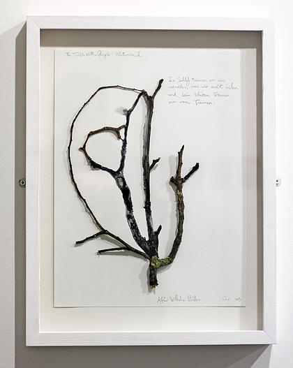 LEO
The Trouble with People: Winterreise I
2015
Twig, gouche, acrylic, glue, pencil on paper
40 x 30 cm LEO
The Trouble with People: Winterreise I
2015
Twig, gouche, acrylic, glue, pencil on paper
40 x 30 cm