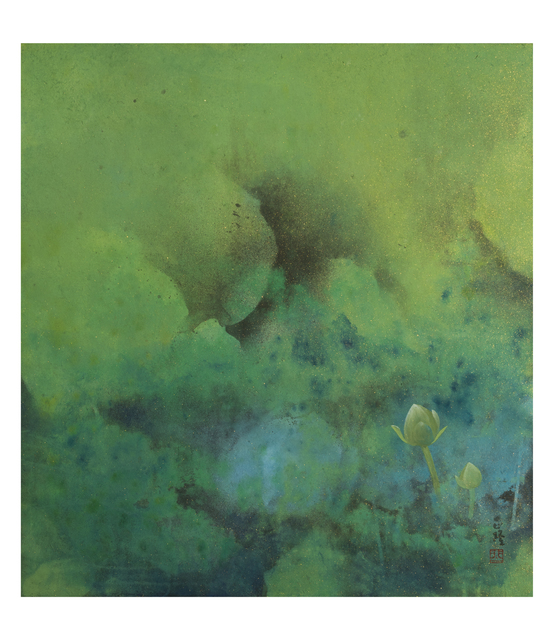 CHEN ZHENG-LONG 陳正隆, ‘Outflow's Lotus 新荷出水’, 2017, Painting, Ink, Acrylic, ESTYLE ART GALLERY 藝時代畫廊