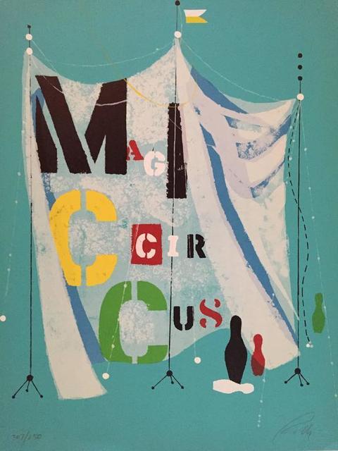 Wolfgang Roth, ‘Rare Wolfgang Roth Dada Bauhaus Circus Silkscreen Print 2’, 20th Century, Lions Gallery