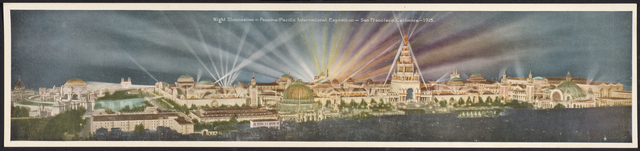 Pacific Novelty Company, ‘Night Illumination—Panama-Pacific International Exposition—San Francisco, California’, 1915, de Young Museum