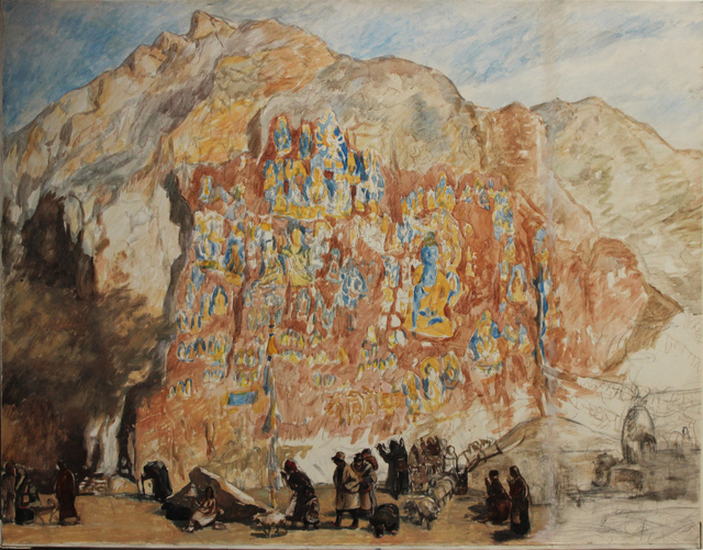 Pei Zhuangxin, ‘Medicine Buddha Temple 藥王⼭’, 1989, W.Ming Art