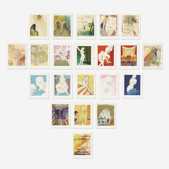 Salvador Dalí, ‘The Marquis de Sade portfolio’, 1969, Books and Portfolios, Twenty two lithographs in colors, Rago/Wright