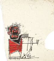 Jean-Michel Basquiat - Untitled (Red/Black Figure)
