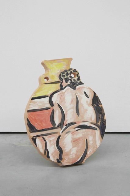 Christian Newby, ‘BRAND CONCRETE YELLOW FIELDS’, 2016, Painting, Glazed ceramic, balsa wood stand, Patricia Fleming