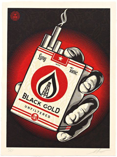 Shepard Fairey (OBEY), ‘Black Gold’, 2015, Pace Prints