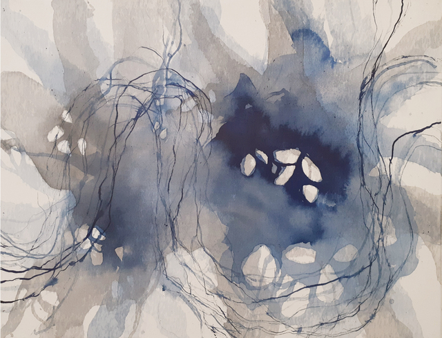 Natacha Di Nucci, ‘Untitled I - Series 'Traces'’, 2020, Painting, Tusche auf Leinwand / ink on canvas, ARTBOX.GALLERY