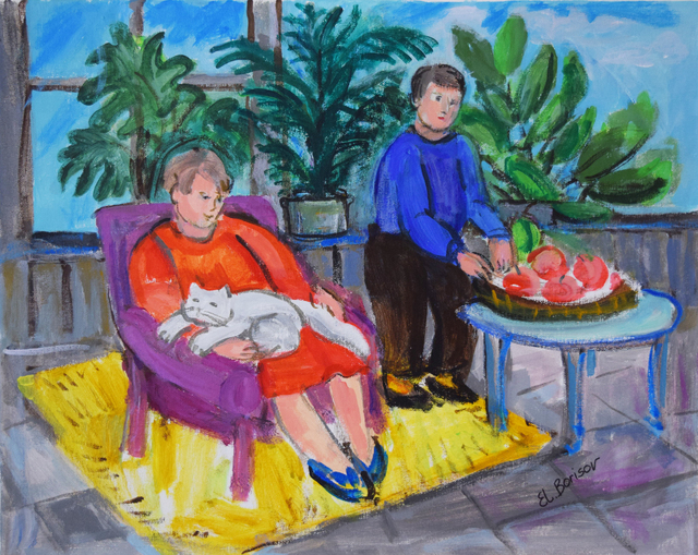 Elizabeth Borisov, ‘At Home’, 2018, Painting, Acrylic on canvas, Fountain House Gallery