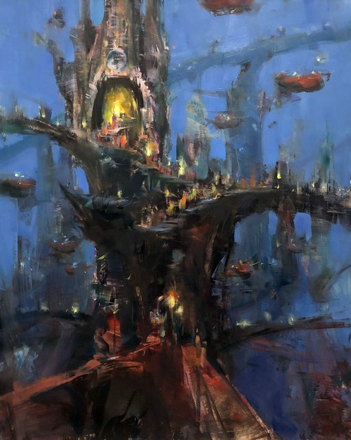 Bryan Mark Taylor, ‘Processional’, 2018, Painting, Oil on panel, IX Gallery