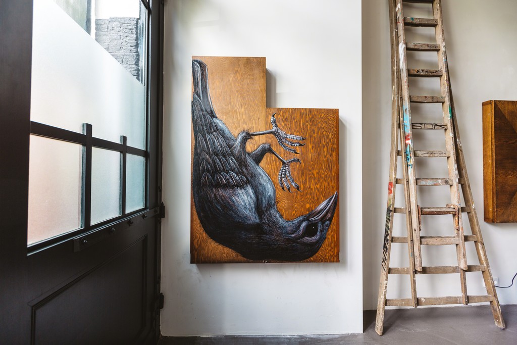ROA, 'CORVUS FRUGILEGUS MMXVIII (Rook)', View 1, 2018. ROA, 'CORVUS FRUGILEGUS MMXVIII (Rook)', View 1, 2018.