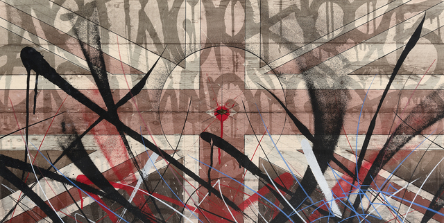 Saber, ‘Union Jacked’, 2014, Print, Hand embellished screen print in colours with 23-carat gold leaf on 410gsm Somerset Tub Sized paper, Tate Ward Auctions