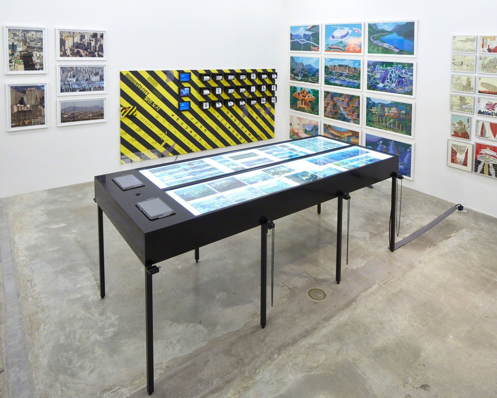 Reconstructing Life, Crow's Eye View: The Korean Peninsula; Tina Kim Gallery, NY, 2015. Photo by Jeremy Haik Reconstructing Life, Crow's Eye View: The Korean Peninsula; Tina Kim Gallery, NY, 2015. Photo by Jeremy Haik