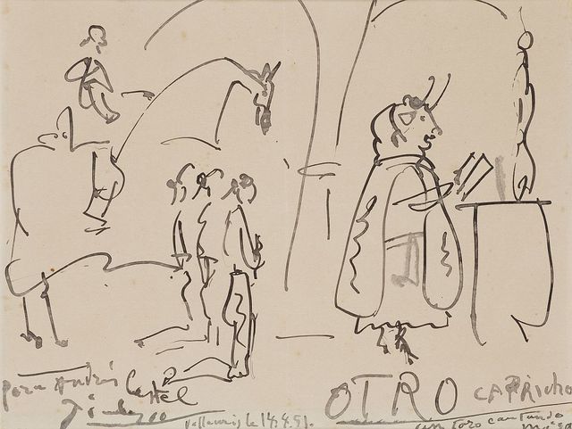 Pablo Picasso, ‘Otro capricho. Un toro cantando misa’, 1951, Artur Ramon Art