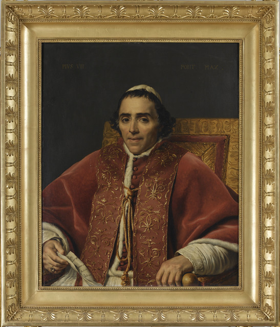 Jacques-Louis David, ‘Portrait du Pope Pius VII (Portrait of Pope Pie VII)’, 1805, Château de Fontainebleau