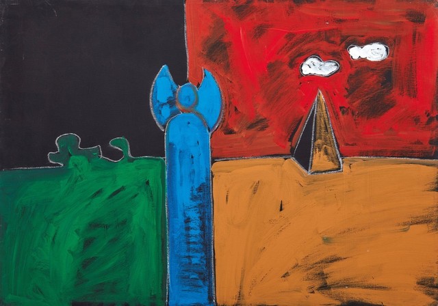 Tano Festa, ‘Dedicato a Sandro’, 1987, Painting, Oil on faesite, Casa d’Arte San Lorenzo